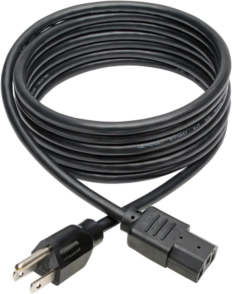 Tripp Lite Standard Computer Power Cord 10A |  pc power on cable